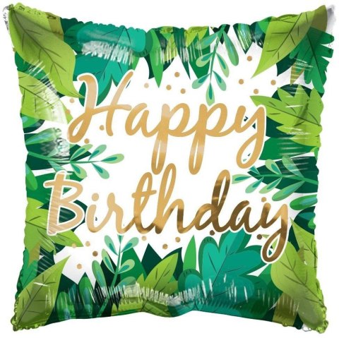 EKO Balon Foliowy poduszka, Happy Birthday, 46 cm EKO Balon Foliowy poduszka, Happy Birthday, 46 cm