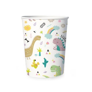 Kubeczki w dinozaury, 6 szt.