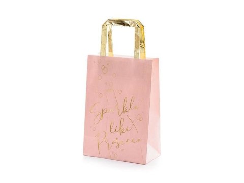 Torebki na prezenty Prosecco, różowy, 18 x 26 x 10 cm Torebki na prezenty Prosecco, różowy, 18 x 26 x 10 cm