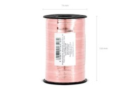 Wstążka plastikowa, Różowe złoto 5mm/225m