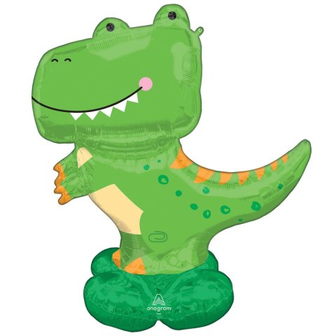 Balon Foliowy AirLoonz T-rex stojący 114 cm x 137 cm Balon Foliowy AirLoonz T-rex stojący 114 cm x 137 cm
