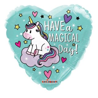 Balon Foliowy Unicorn, Have a Magical Birthday, 46 cm