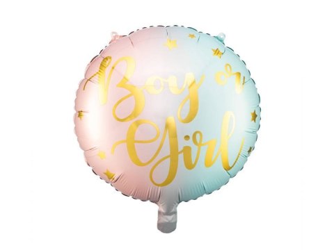 Balon foliowy Boy or Girl, 35cm Balon foliowy Boy or Girl, 35cm