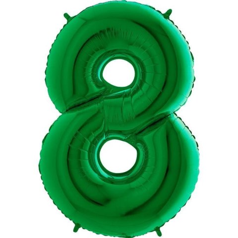 Balon foliowy Cyfra 8 Zielona - 102 cm Grabo Balon foliowy Cyfra 8 Zielona - 102 cm Grabo