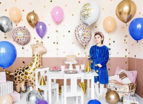 Balon foliowy Happy Birthday! Jasny różowy boho, 35cm Balon foliowy Happy Birthday! Jasny różowy boho, 35cm