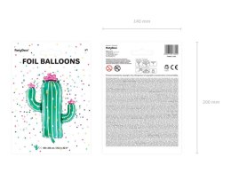 Balon foliowy Kaktus, 60x82 cm