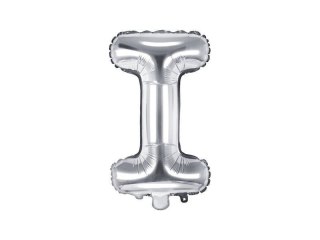 Balon foliowy Litera I, 35cm, Srebrna