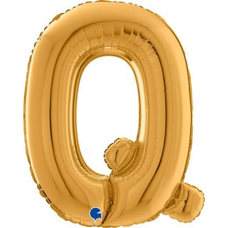 Balon foliowy Litera Ó, Q, 66cm, Złota
