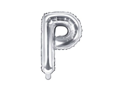 Balon foliowy Litera P, 35cm, Srebrna Balon foliowy Litera P, 35cm, Srebrna