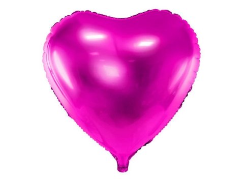 Balon foliowy Serce, 45cm, Ciemny Róż Balon foliowy Serce, 45cm, Ciemny Róż