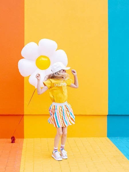 Balon foliowy kwiat Stokrotka, 80x71cm Balon foliowy kwiat Stokrotka, 80x71cm