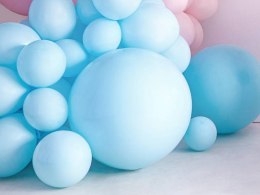 Balon lateksowy Gigant, Błękitny, Pastel Light Blue, 60cm, 1szt.
