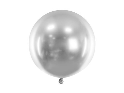 Balon lateksowy Gigant, Glossy, Chrome, Srebrny, 60cm, 1 szt. Balon lateksowy Gigant, Glossy, Chrome, Srebrny, 60cm, 1 szt.