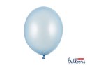 Balony lateksowe Strong, Błękitne, Metallic Baby Blue, 30cm, 10 szt.