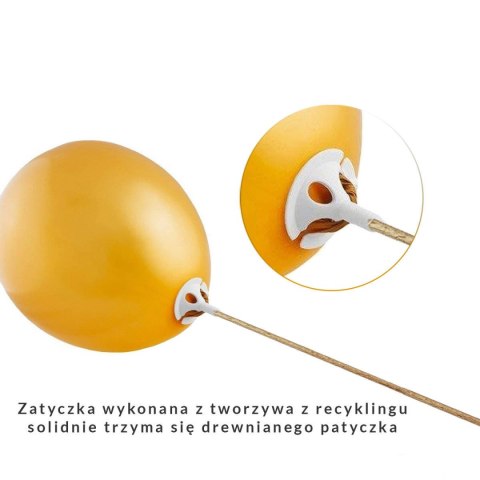 EKO patyczki do balonów, drewniane, 30cm, 10 szt. EKO patyczki do balonów, drewniane, 30cm, 10 szt.