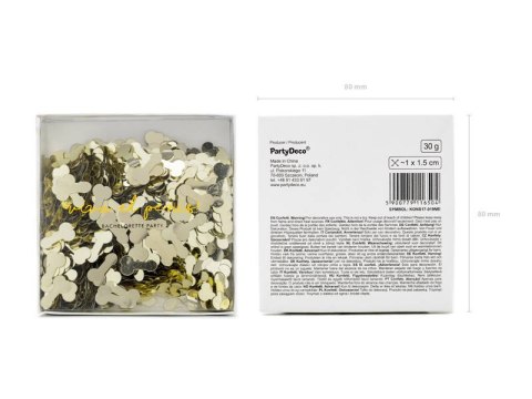 Konfetti metalizowane złote, penisy 30g Konfetti metalizowane złote, penisy 30g