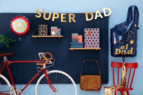 Balon foliowy Super Dad, dzień ojca 45 cm Balon foliowy Super Dad, dzień ojca 45 cm
