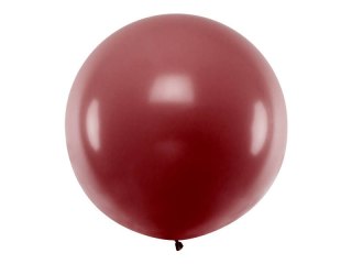Balon lateksowy Gigant, Bordowy, Pastel Burgundy, 1m, 1 szt
