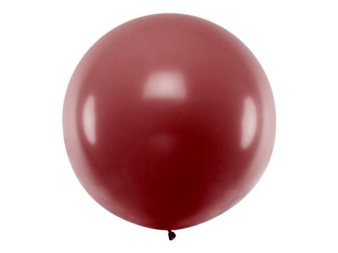 Balon lateksowy Gigant, Bordowy, Pastel Burgundy, 1m, 1 szt Balon lateksowy Gigant, Bordowy, Pastel Burgundy, 1m, 1 szt