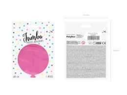 Balon lateksowy Gigant, Fuksja, Pastel Fuchsia, 60 cm, 1szt.