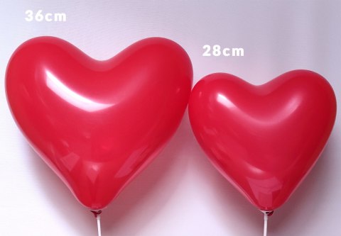 Balony Lateksowe Serca Pastel czerwone 28cm, 50 szt. Balony Lateksowe Serca Pastel czerwone 28cm, 50 szt.