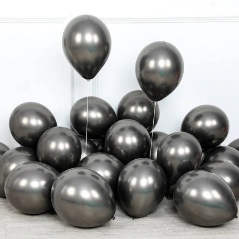 Balony lateksowe Chrome Ciemny Grafit, 30cm, 50 szt. Balony lateksowe Chrome Ciemny Grafit, 30cm, 50 szt.