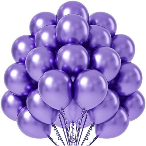 Balony lateksowe Chrome Fioletowe, 30cm, 50 szt. Balony lateksowe Chrome Fioletowe, 30cm, 50 szt.