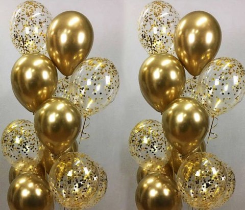 Balony lateksowe Chrome złoty, 30cm, 100 szt. Balony lateksowe Chrome złoty, 30cm, 100 szt.