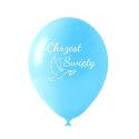 Balony lateksowe Chrzest Święty niebieskie, 50 szt.