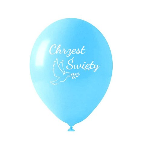 Balony lateksowe Chrzest Święty niebieskie, 50 szt. Balony lateksowe Chrzest Święty niebieskie, 50 szt.
