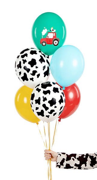 Balony lateksowe Farma, traktor 30cm, 6 sztuk Balony lateksowe Farma, traktor 30cm, 6 sztuk