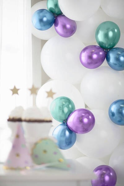 Balony lateksowe Glossy, Chrome, Zielone, 30cm, 10 szt. Balony lateksowe Glossy, Chrome, Zielone, 30cm, 10 szt.