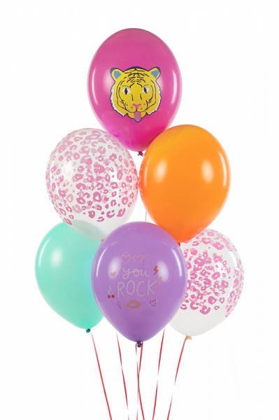 Balony lateksowe You rock, tygrys 30cm, 50 sztuk Balony lateksowe You rock, tygrys 30cm, 50 sztuk