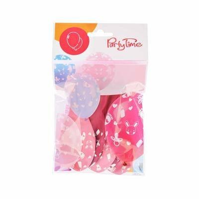 Balony lateksowe na Baby Shower dla dziewczynki 28cm, 5 szt. Balony lateksowe na Baby Shower dla dziewczynki 28cm, 5 szt.