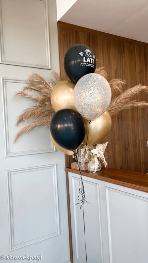 Balony urodzinowe Sto Lat, granatowe mix, 30cm, 10 szt. Balony urodzinowe Sto Lat, granatowe mix, 30cm, 10 szt.