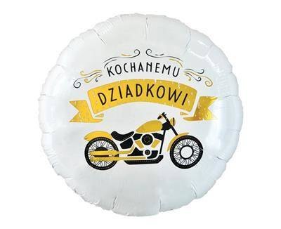 Balon Foliowy okrągły, Kochanemu dziadkowi 46cm Balon Foliowy okrągły, Kochanemu dziadkowi 46cm