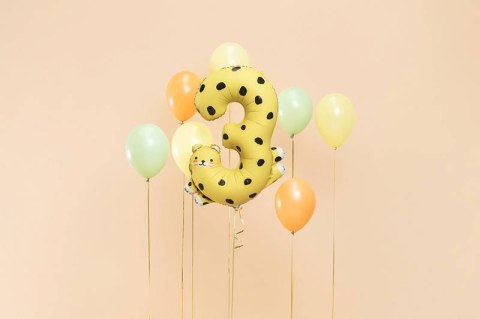 Balon foliowy Cyfra 3 - Gepard, 98 cm Balon foliowy Cyfra 3 - Gepard, 98 cm