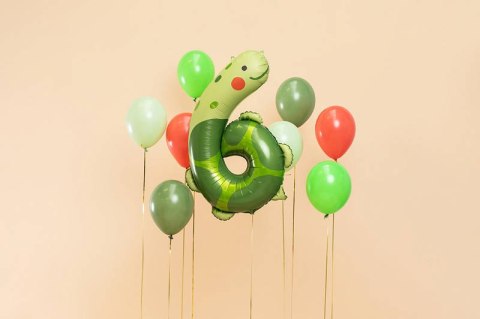 Balon foliowy Cyfra 6 - Żółw, 96 cm Balon foliowy Cyfra 6 - Żółw, 96 cm