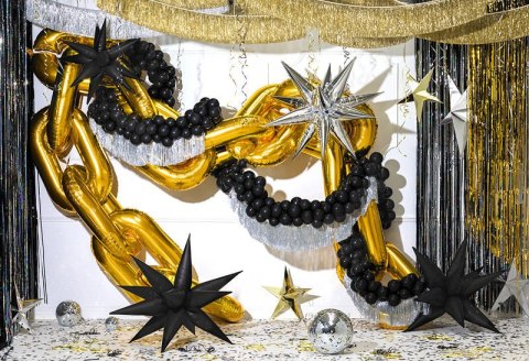 Balon foliowy Gwiazda 3D, 95cm, srebrny Balon foliowy Gwiazda 3D, 95cm, srebrny