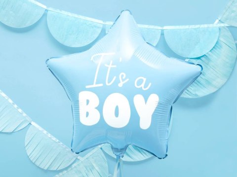Balon foliowy Gwiazdka Niebieska - It's a boy, 48cm Balon foliowy Gwiazdka Niebieska - It's a boy, 48cm