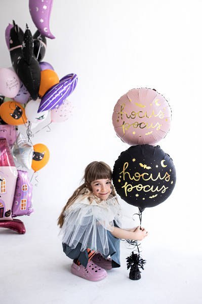 Balon foliowy Hocus Pocus, halloween 45 cm, czarny Balon foliowy Hocus Pocus, halloween 45 cm, czarny