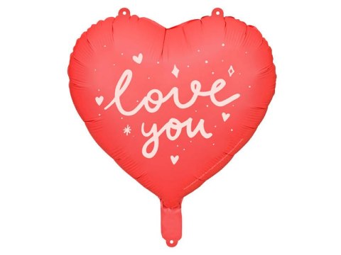 Balon foliowy serce I love you, czerwone 45 cm Balon foliowy serce I love you, czerwone 45 cm