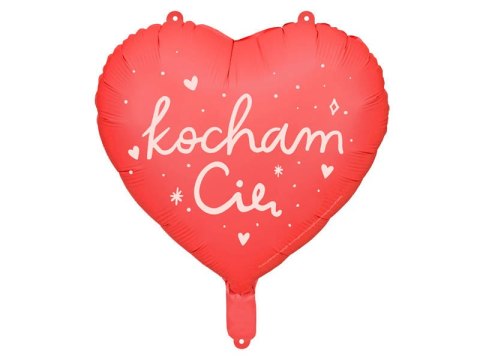 Balon foliowy serce Kocham Cię, czerwone 45 cm Balon foliowy serce Kocham Cię, czerwone 45 cm