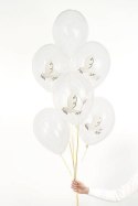 Balony Gołąb, Crystal Clear, 30cm 6szt.