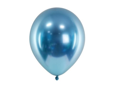 Balony lateksowe Glossy, Chrome, Niebieskie, 30cm, 10 szt. Balony lateksowe Glossy, Chrome, Niebieskie, 30cm, 10 szt.
