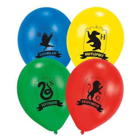 Balony lateksowe Harry Potter Domy Hogwartu, 28 cm, 6 szt. Balony lateksowe Harry Potter Domy Hogwartu, 28 cm, 6 szt.