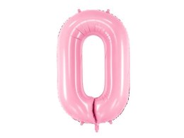 Balon foliowy Cyfra 0, 86cm, różowy