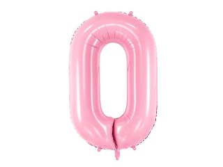 Balon foliowy Cyfra 0, 86cm, różowy