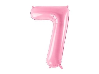 Balon foliowy Cyfra 7, 86cm, różowy