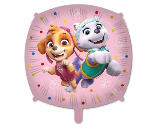 Balon foliowy Psi Patrol różowy Skye Everest z ciężarkiem, 46cm